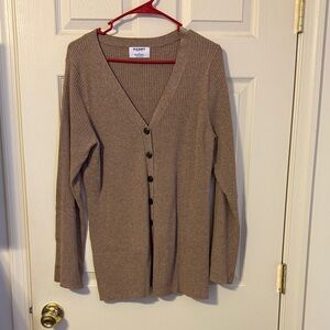 Old Navy Ribbed Tan Cardigan